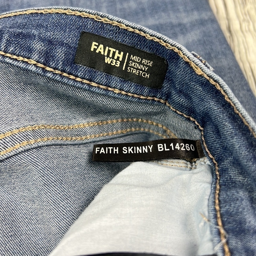Buffalo David Bitton Blue Jeans Skinny Fit for Women Size 33w - Picture 11 of 13